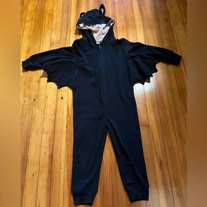 Old Navy Unisex black Bat Costume - soft fleece Size 5